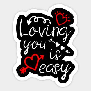 Love you Valentine's day girlfriend, wife gift idea Sticker